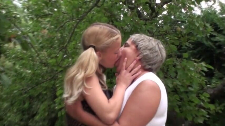 Lesbian Illusion: Group of dirty old lesbians fucking a teen