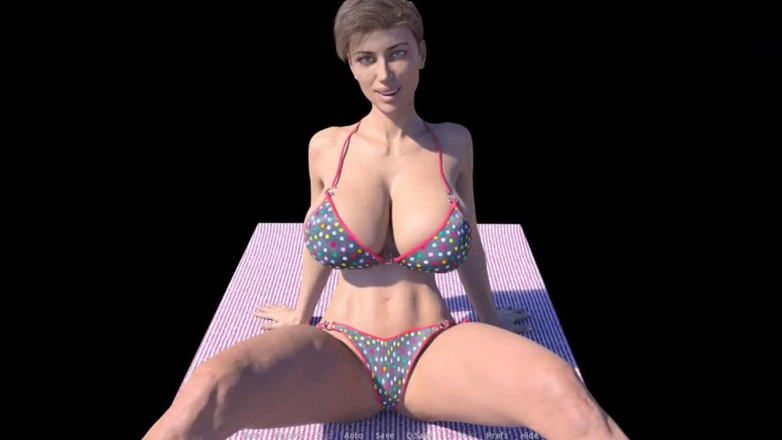 Dirty GamesXxX: Návštěva: Sexy MILF, obrovská prsa, velký penis a masivní výstřik...