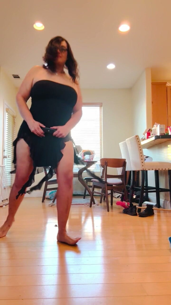 Christi Cream Cake: Spooky Dress Trans Bimbo MILF Striptease and a Bad Pumpkin...