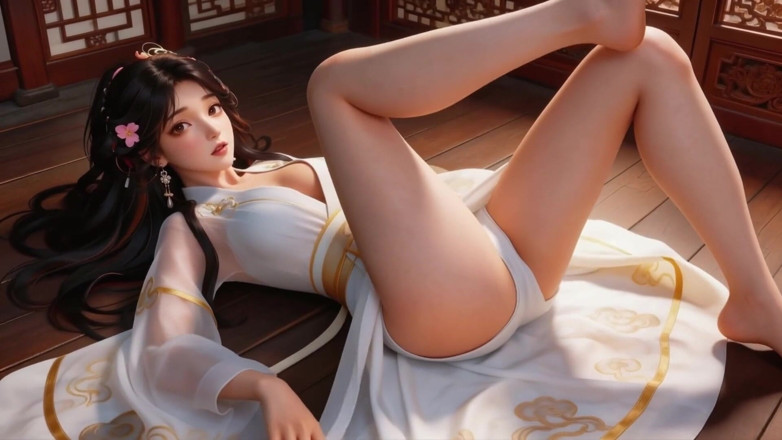 AI-JOE: สาวจีนชุดจีนโบราณ ดูดควยสุดยอด 3P และกระตุ้นหัวนม ทำให้เธอต้านไม่ได้ AI สร้าง