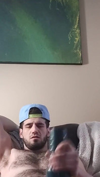 Great Front and Center Facing View Cumming All Over My Hand with the Help of Mrs. Pocket Pussy