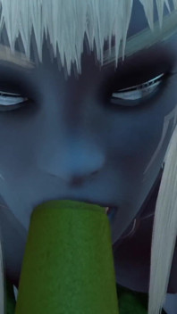 Elf iki ork ile üçlü seks yapıyor