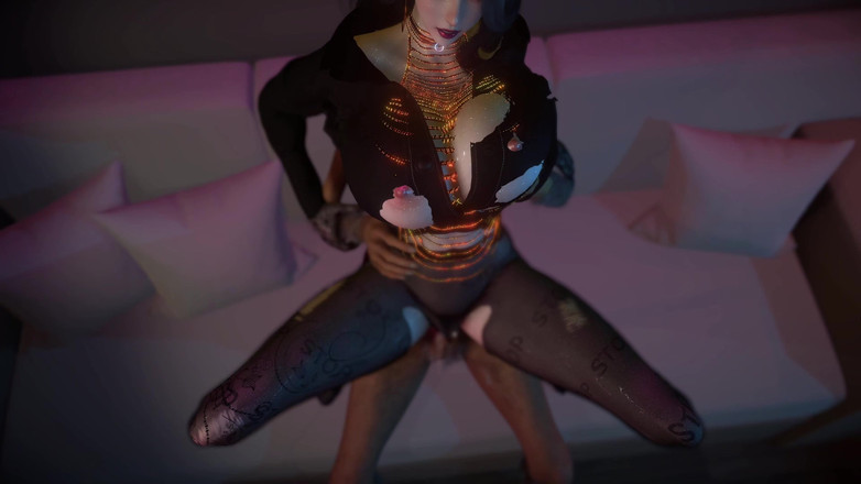 Why fuck so hard: 3D děvka s velkými prsy podvádí se starým velkým ptákem
