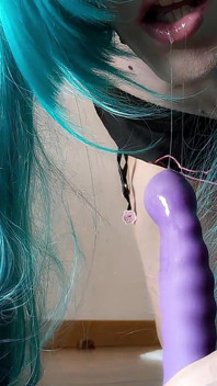 Kitty Miku Enjoying Dildos