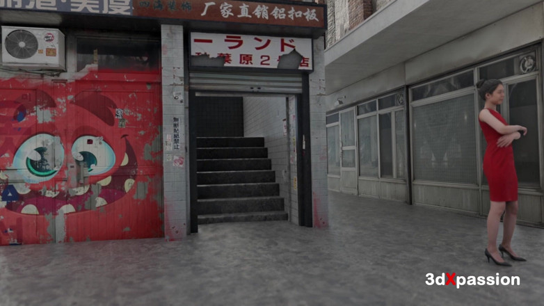 3dxpassion: Ragazza sexy di Chinatown si eccita un po'... E non...