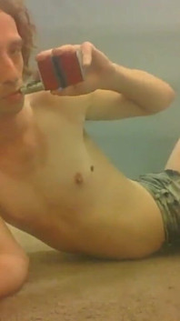 Flirty but Silly Transgirl Hottie in Cut-up Booty Shorts