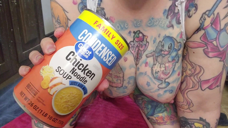 Animer gamer girl: Vytoužená milfka: anální kuřecí nudlová polévka pro duši