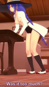 Roxy si sgrilletta all'angolo del tavolo | Mushoku Tensei Hentai