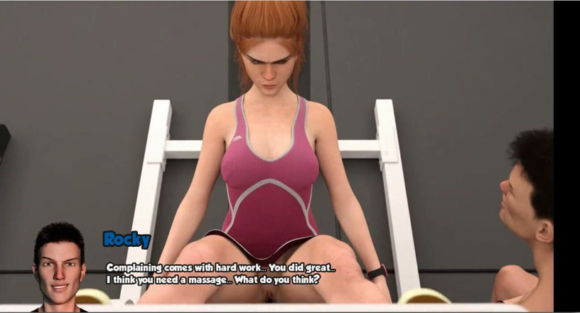 XXX Games Bunk: Area 69 - Gameplay -roleplay - Lucy - Gym Training, Massage and Pool Sex