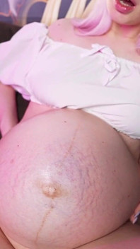 Min gravidmage är så enorm! Sista graviditetsmånaden