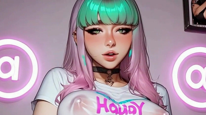 Real story futanari JOI: 人妖操逼娇小的女郎！动漫 Hentai Yaoi 动画。