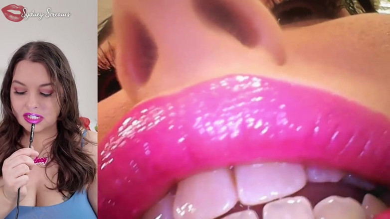 Sydney screams fetish: Hluboko v ústech Sydney - Sydney Screams předvádí ústa, jazyk, hrdlo a uvula...