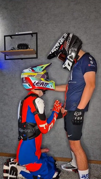 Sucked My Boyfriend off Sweetly While Wearing His Moto Gear