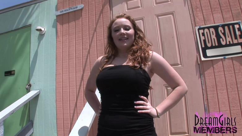 Dream Girls: Kelsey Flashes Her Big Natural Tits and Hot Pussy in...