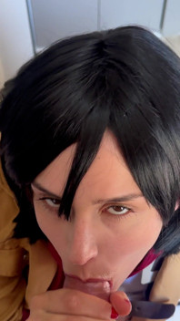 Mikasa POV Boquete Fantasy - Lento, Molhado e Safado