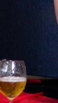 Jen Is Peeing Into a Wineglass
