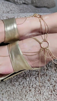 Heels, Anklets and Red Toes