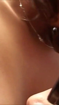 Brunette with natural tits gets fucked by hard dick