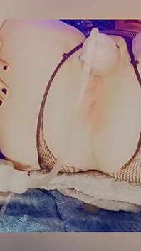 Sklavins Plays with Her Holes for Her Master