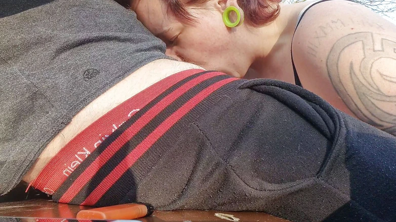 Xmzantroph: Risky outdoor blowjob