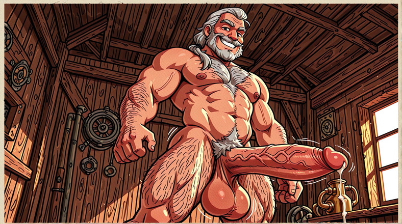 Erotic Man: Azgın ai erkekler çıplak boşalıyor