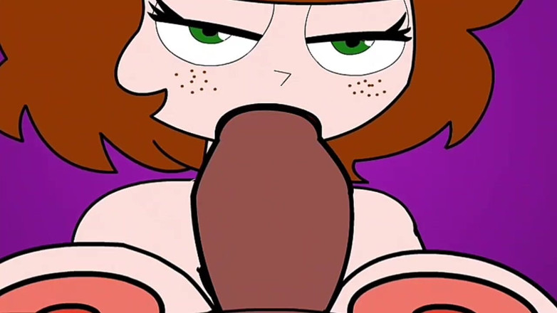 Animate golden: Peituda hentai, brinca com seus peitos e a chupa