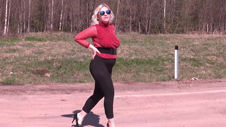 RedRoseRus: Legging transparan hitam - menggoda di jalan