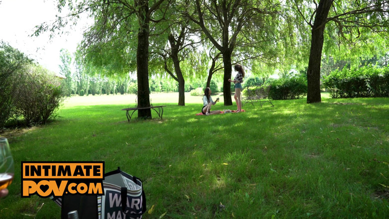 Its POV: Three teens ravaged and facialized outdoors starring Angelika Grays, Lina...
