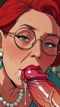 Lois MILF Redheads Sucking Cock (ai)