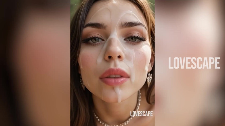 Lovescape: उत्सुक होंठ कड़ी मेहनत करते हैं: गले की चुदाई जब तक हॉट वीर्य उसके चेहरे को ढंक नहीं देता