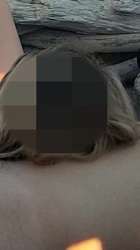 Pussy Flash - Stranger Caught My Stepdad Touching My P...a Public Beach and Jerked off His Dick - Misscreamy