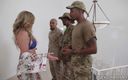 Blacks On Blondes: Madam Cory Chase askerlerin büyük siyah yarağıyla anal grup seks...