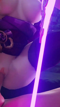 Shogun Raiden Baal From Genshin Impact Rides Dick