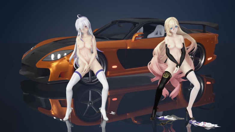 MikuMotion: Chokladkräm duet striptease; Svarta strumpor; Vita strumpor; Racing trikåer