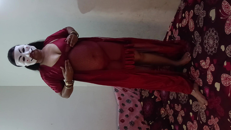 Muruga: Nuovo vestito rosso la zia fa sesso super con un...