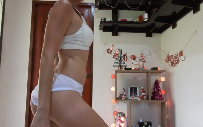 MissAnja_FH: Xtremely sweatydance, Whitepanty में वीर्य