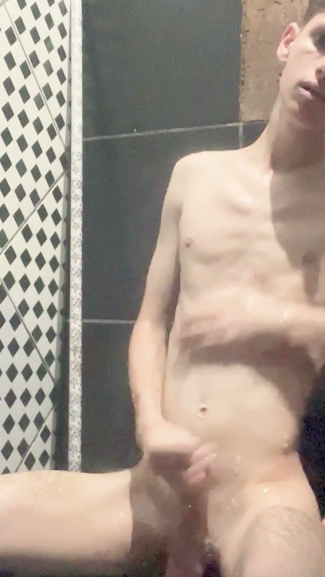 Kedoimath - a Skinny Twink in the Shower Rubbing the Soap in His Wet Body