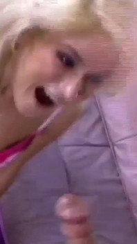 My girlfriend Kira Silver a platinum blonde unfaithful whore fucks provocatively and gives blowjobs
