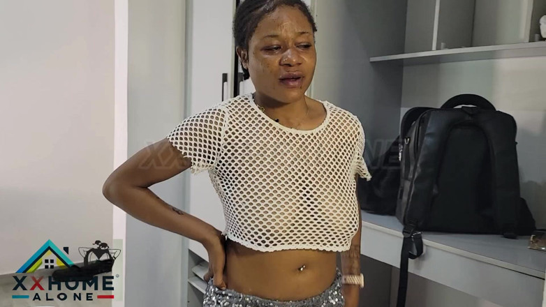 Home Alone: Naija Pure Taboo - Pequeña Hijastra Follando Una Gran Polla Negra