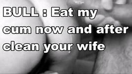 História de um corno comendo porra