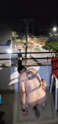 Drvnk Fucking My Ass in the Balcony