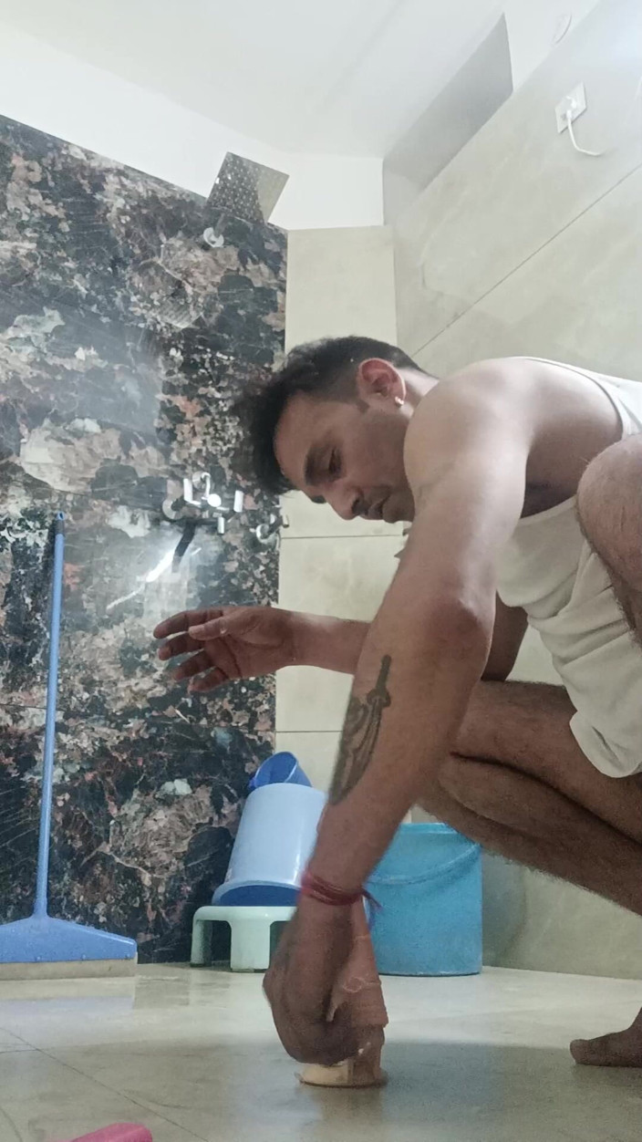 Rajasthani-old-lover: Indian Desi Man Enjoy Masterbation Show z ojczymem sąsiada i...