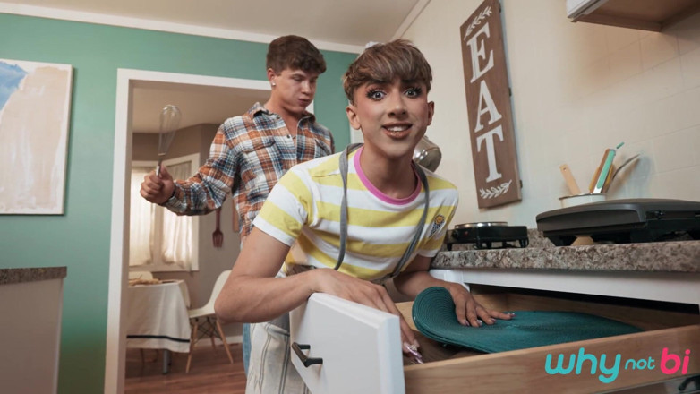WhyNotBi: Men-thanks4giving Me Anal - Drake Von, Foxy Alex, Cherry Kiss