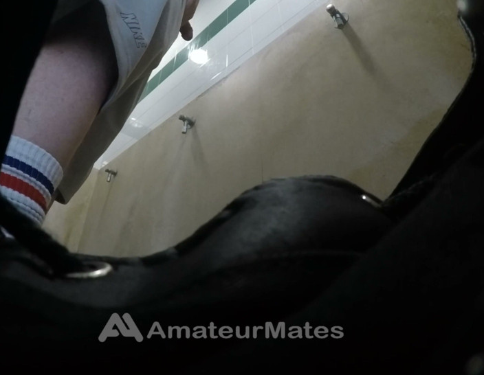 AmateurMates: Amateur Str8 Boy Caught Peeing at Public Toilet Urinal