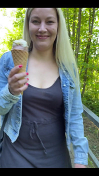 How Most Ladies Eat Ice Cream in Front of the Camera Vs. How I Do It in Front of the Camera