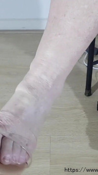 Langbenige close-up