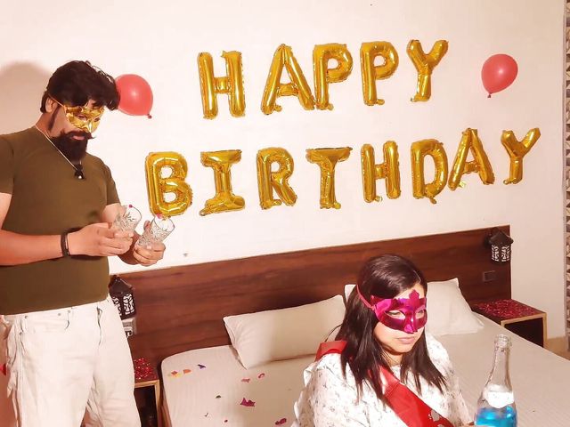 Indian Real Husband Wife Hardcore Sex on Birthday Party Hindi Talk Sex (KELACandy)