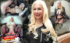German Scout: Duitse scout - blonde Kyra met grote kont en tieten hete...