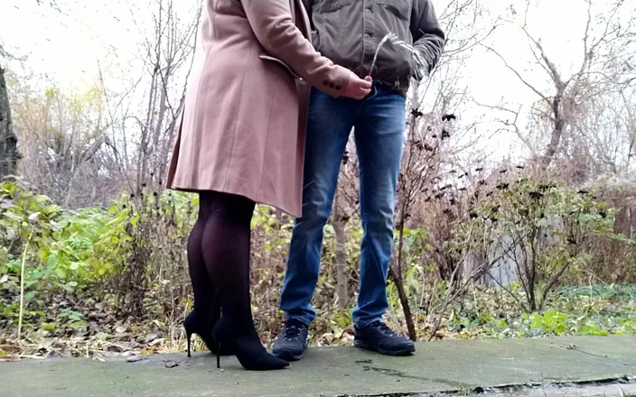 OurFetishLife: Lustful mother-in-law loves to watch son-in-law pissing on the street