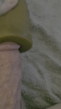 Playing with a Cock Sleeve